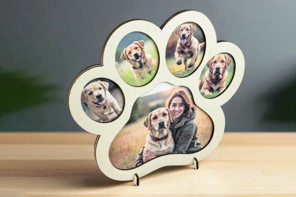 Marco de fotos con forma de pata de perro - Imagen 3