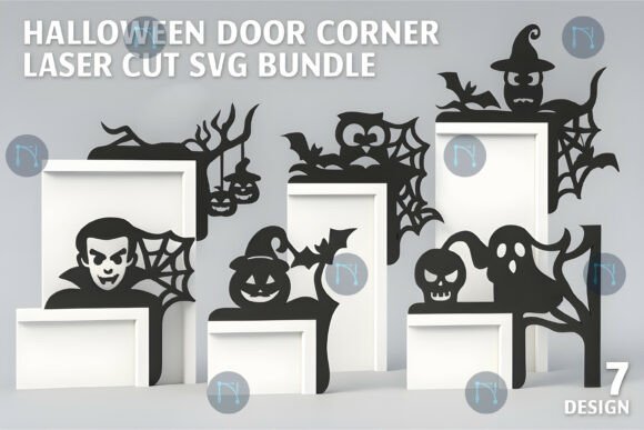 Conjunto para esquinas de puertas de Halloween