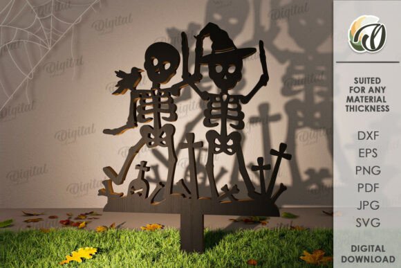 Paquete de decoraciones de sombras para exteriores de Halloween - Imagen 10