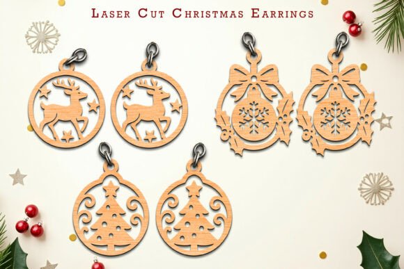 Paquete de pendientes navideños - Imagen 17
