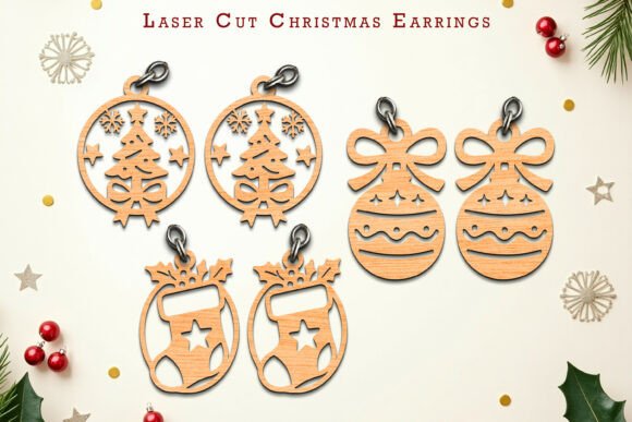 Paquete de pendientes navideños - Imagen 19