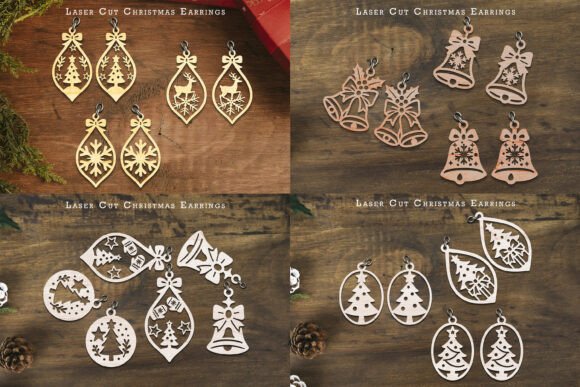 Paquete de pendientes navideños - Imagen 4