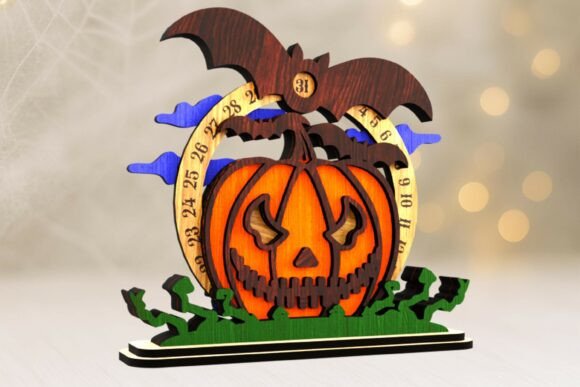 Adviento de calabaza y murciélago