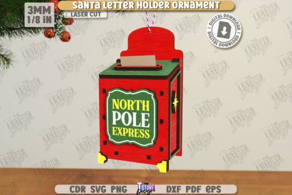 Paquete de adornos portacartas de Papá Noel - Imagen 8