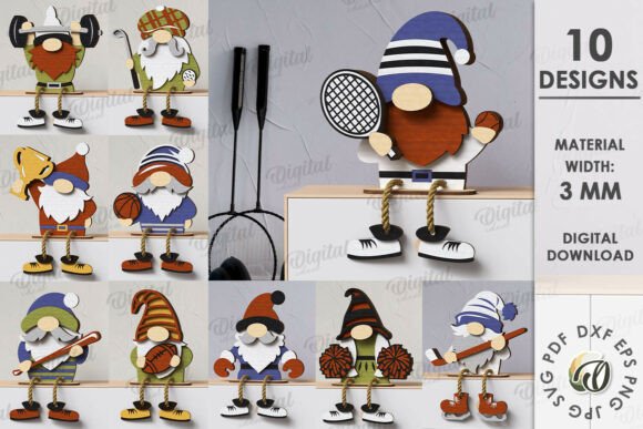 Paquete de gnomos deportivos