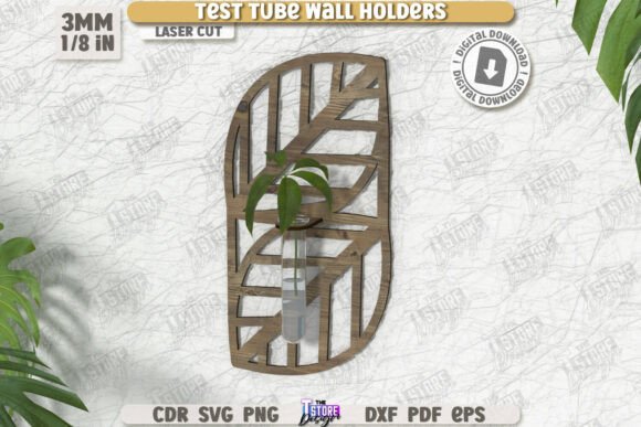 Paquete de soportes de pared para tubos de ensayo - Imagen 4