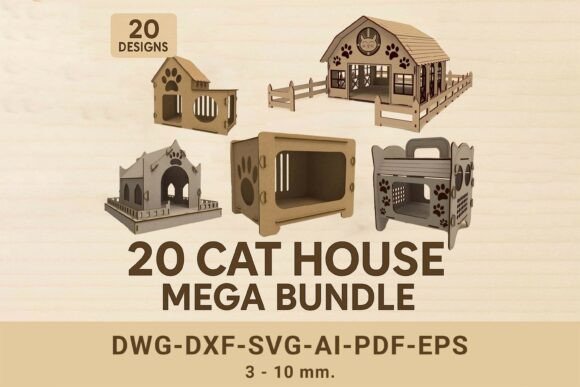 Mega paquete de planos de casa para 20 gatos