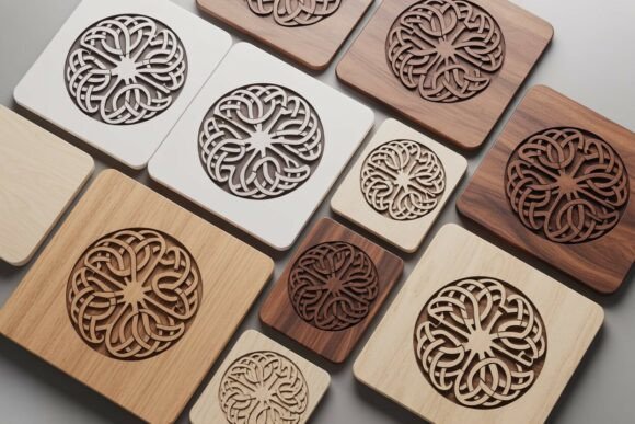 Paquete de 8 mandalas con nudos celtas