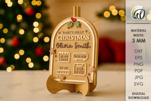 Paquete de decoraciones navideñas para el primer bebé - Imagen 3