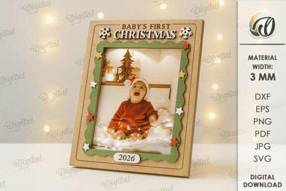 Paquete de decoraciones navideñas para el primer bebé - Imagen 5