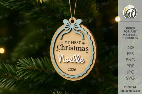 Paquete de decoraciones navideñas para el primer bebé - Imagen 8
