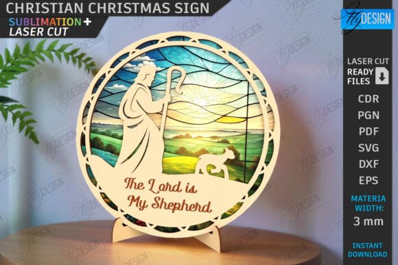 Set de letreros navideños cristianos - Imagen 4