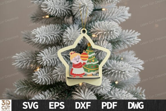 Paquete de adornos de personajes navideños - Imagen 6
