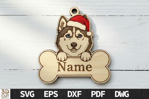Paquete de adornos navideños de hueso de perro - Imagen 11