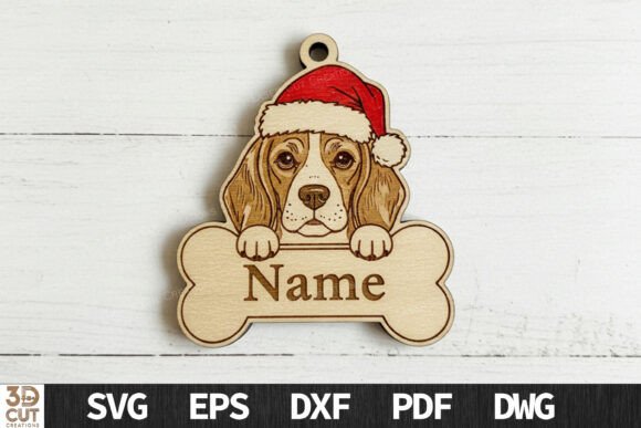 Paquete de adornos navideños de hueso de perro - Imagen 14
