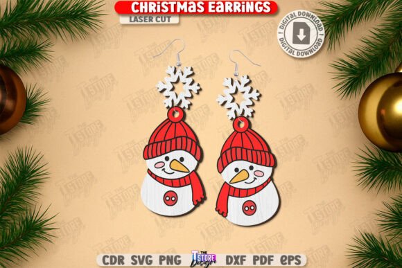 Paquete de pendientes navideños - Imagen 3