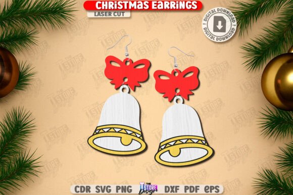 Paquete de pendientes navideños - Imagen 6
