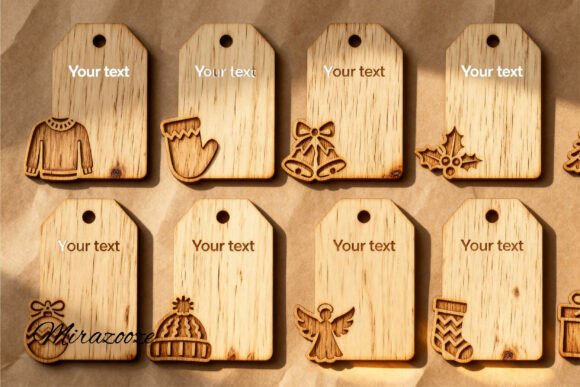 Paquete de etiquetas para regalos de Navidad - Imagen 2
