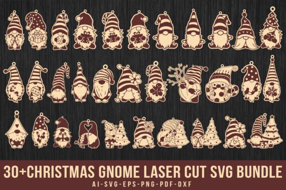 Paquete de gnomo navideño