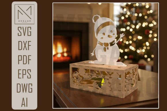 Paquete de caja de regalo navideña desplegable - Imagen 10