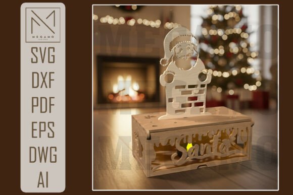Paquete de caja de regalo navideña desplegable - Imagen 11