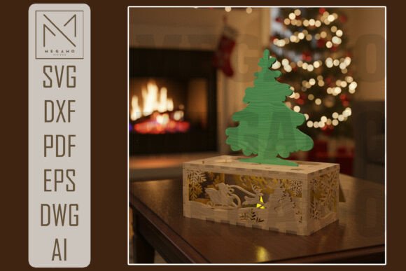 Paquete de caja de regalo navideña desplegable - Imagen 14