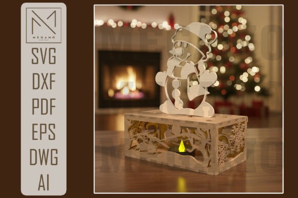 Paquete de caja de regalo navideña desplegable - Imagen 8