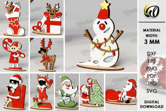Paquete de decoraciones navideñas