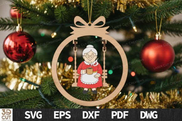 Paquete de adornos navideños con forma de columpio - Imagen 4