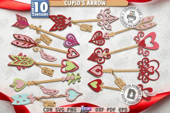 Paquete de flechas de Cupido