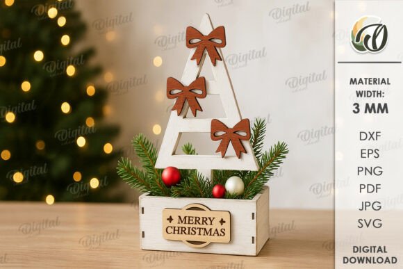Paquete de cajas navideñas decorativas - Imagen 12