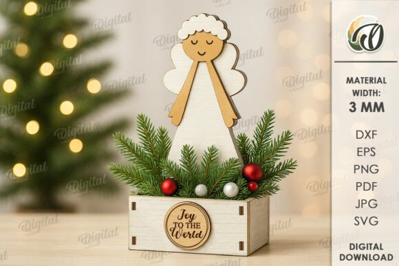 Paquete de cajas navideñas decorativas - Imagen 8