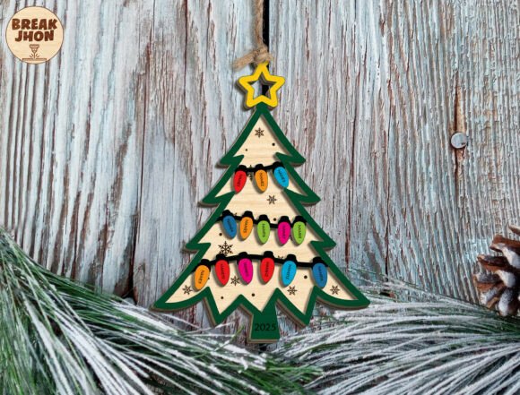 Adorno para árbol de Navidad con nombre de familia - Imagen 2