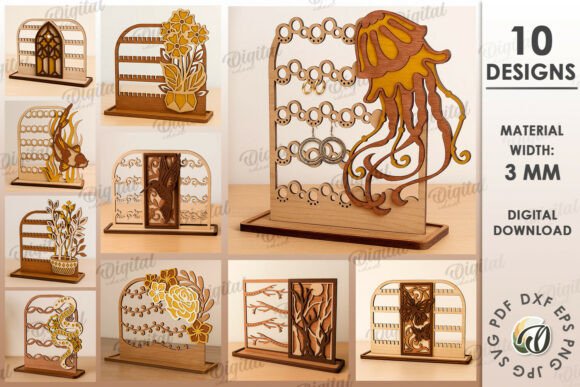 Paquete de soportes para joyería