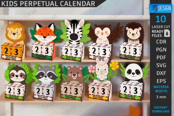 Calendario de bloques para niños
