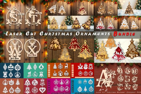 Paquete de adornos navideños