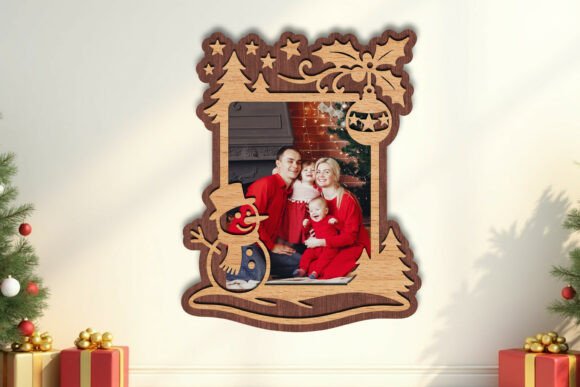Paquete de marcos de fotos navideños - Imagen 12