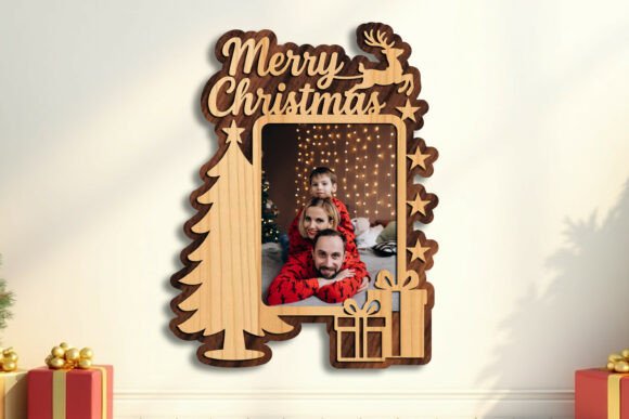 Paquete de marcos de fotos navideños - Imagen 4
