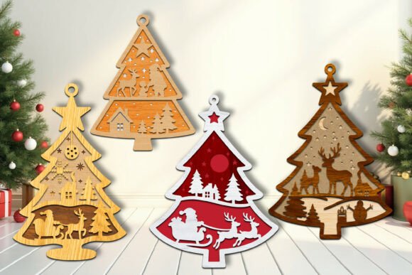Paquete de adornos para árbol de Navidad - Imagen 3