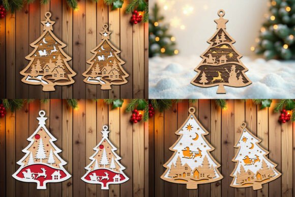 Paquete de adornos para árbol de Navidad - Imagen 5