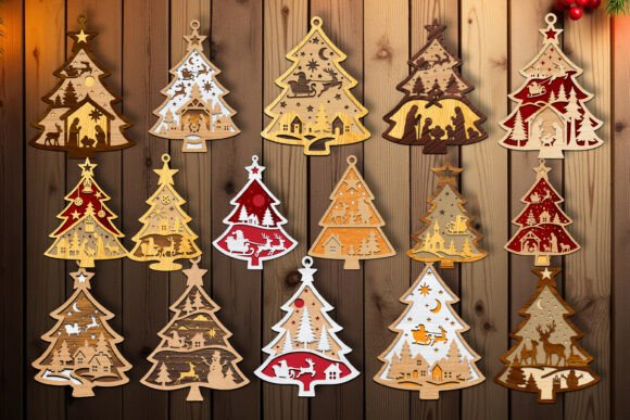 Paquete de adornos para árbol de Navidad - Imagen 6