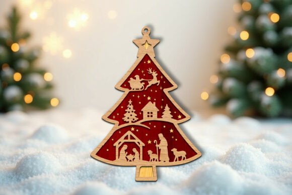 Paquete de adornos para árbol de Navidad - Imagen 7