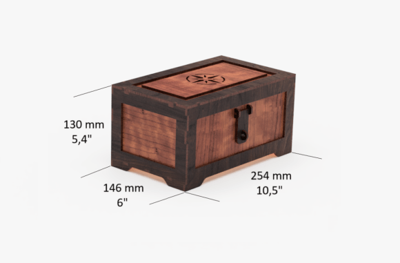 Cofre del tesoro estilo pirata - Imagen 2