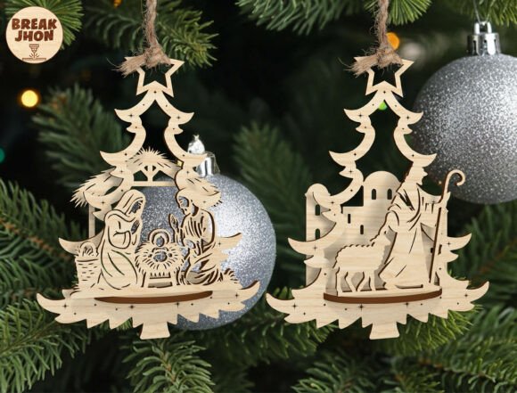 Adorno navideño de la Natividad - Imagen 3