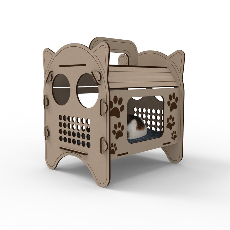 Plantilla de caseta para gatos - Imagen 3