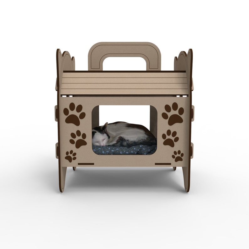Plantilla de caseta para gatos - Imagen 5