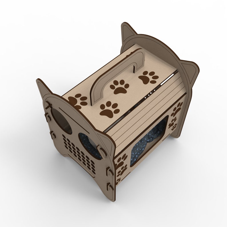 Plantilla de caseta para gatos - Imagen 6