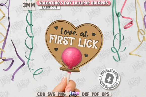 Paquete de porta piruletas para San Valentín - Imagen 3