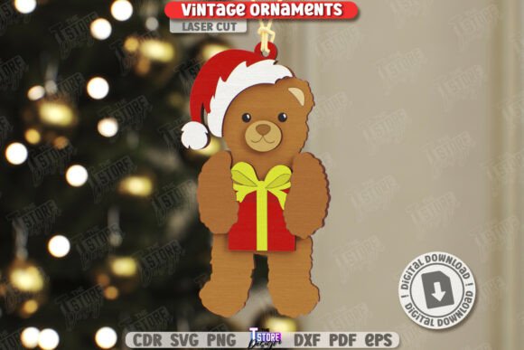Lote de adornos navideños vintage - Imagen 3