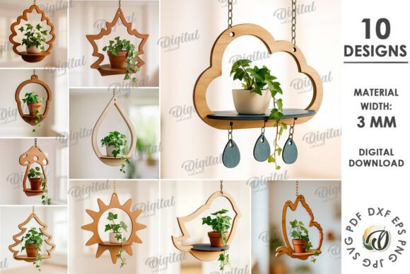 Paquete de colgadores de plantas